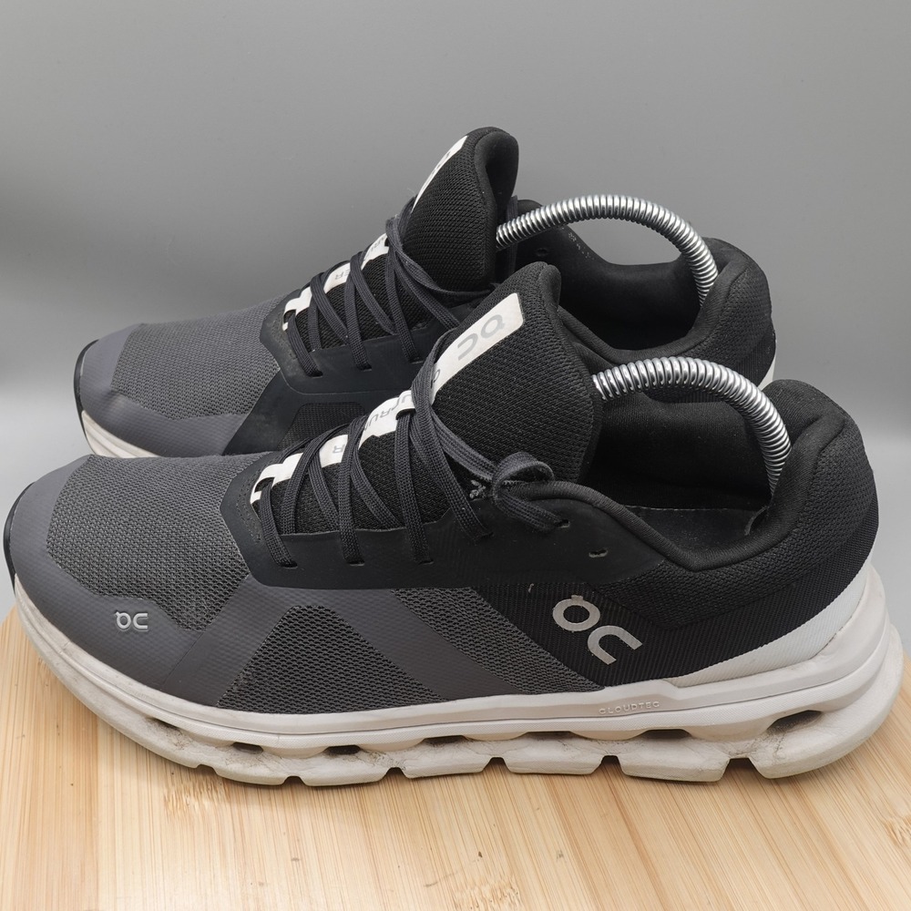 On Cloudrunner Mens 10 Wide 2E Eclipse Black Grey… - image 1